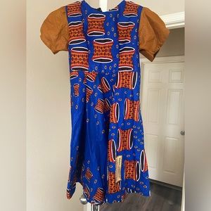 African Fabric skater dress